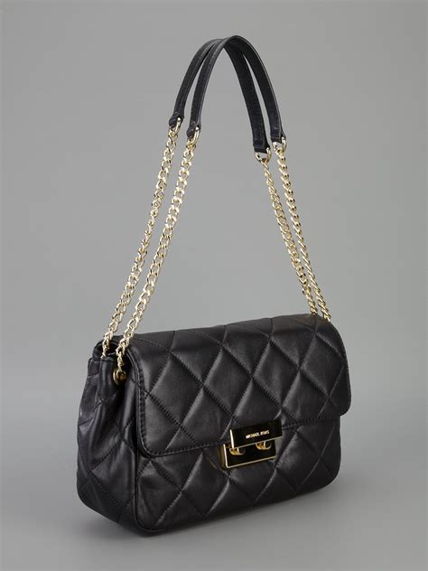 michael kors black bag|michael kors quilted black bag.